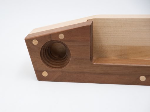 Echophon aus Holz -gefertigt aus Nussholz