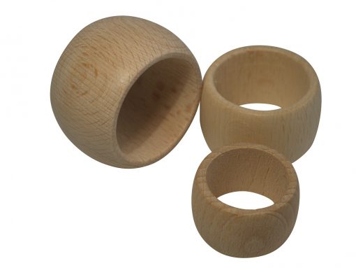 Serviettenringe aus Holz in 3 Größen